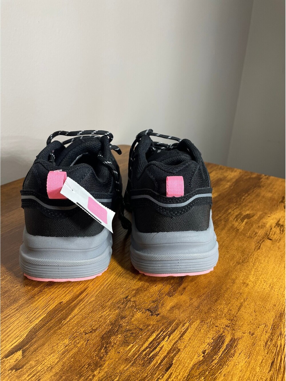 New Vively Trail Walk Sneakers Black Pink Grey Chunky Athletic Shoes Sz 8.5 - Picture 6 of 7